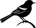 mockingbird Black Silhouette Generative Ai