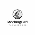 Mockingbird logo design graphic inspiration