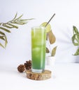 Mocktail Summer Cold Drink. Summer Minimalist Concept Ideas