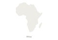 Mockup of Africa map on a white background. Vector illustration template