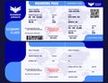 Blank Boarding pass & Airlines Logos