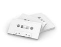 Mockup audio music retro cassette tapes , 3d rendering