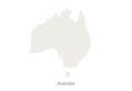 Mockup of Australia map on a white background. Vector illustration template