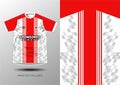 Mockup Background Jersey Red Patern Carbon