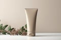 Mockup Of Beige Tube Featuring Natural Plant Cosmetics