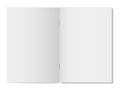 Mockup of big open book with realistic shadows, isolated on white background. Is designed for your design work.