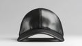 Mockup of a black baseball hat, isolated on a white backdrop Royalty Free Stock Photo