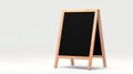 Mockup blank blackboard Sandwich Sign with copy space isolated Royalty Free Stock Photo