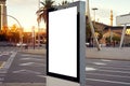 Mockup of a blank empty advertising urban billboard, placeholderMockup of a blank empty advertising urban billboard, placeholder t