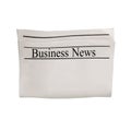 Mockup of Business news newspaper blank with empty space for news text, headline and images Royalty Free Stock Photo