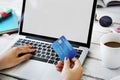 Mockup Copyspace Credit Card Payment Online Concept
