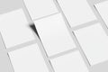 Mockup displaying multiple A4-sized flyers arranged in a grid pattern. Royalty Free Stock Photo
