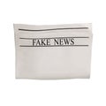 Mockup of Fake News newspaper blank with textured space for text, headline and images Royalty Free Stock Photo