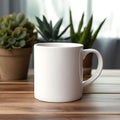 Mockup featuring a mug with curated workspace essentials