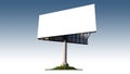 Mockup image of 3d rendering stand alone billboard