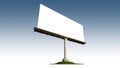 Mockup image of 3d rendering stand alone billboard