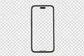 Mockup iPhone14 pro max , Black smartphone - Clipping Path