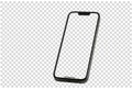 Mockup iPhone14 pro max , Black smartphone - Clipping Path Royalty Free Stock Photo
