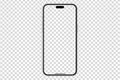 Mockup of Iphone 15 Ultra or pro max set Transparent