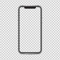 Mockup iPhone x screen and background have png  isolated on background. Royalty Free Stock Photo