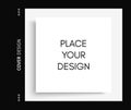 Mockup of a landscape-oriented magazine or catalogue. White sheet of paper. Element for advertising and promotional message. 3d Royalty Free Stock Photo