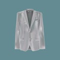 Mockup men`s clothes. Man`s handsome, business suit, jacket. Royalty Free Stock Photo