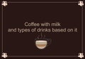 Mockup for the menu of a coffee house, cafe. 2