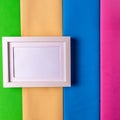 Mockup. Abstract minimalism colofrul paper background with empty Royalty Free Stock Photo