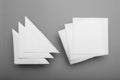 Mockup paper napkin for bar, restaurant. Top view Royalty Free Stock Photo