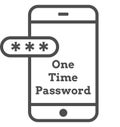Mockup phone with encrypted password authentication. Two Factor Authentication or Multifactor Authentication or One Time Password Royalty Free Stock Photo