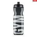 Mockup Plastic Sport Nutrition Drink Bottle.