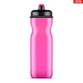 Mockup Plastic Sport Nutrition Drink Bottle. Royalty Free Stock Photo