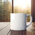 Mockup presenting a mug with complementary items