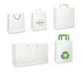 Mockup realistic paper eco package bag templates Royalty Free Stock Photo