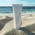 mockup simulation of a sunscreen