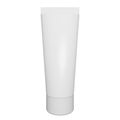 Mockup skin cream plastic tube packaging on white background. 3d rendering