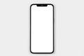 Mockup smartphone iPhone with blank white empty screen