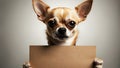 mockup text logo chihuahua bad dog mock up Royalty Free Stock Photo