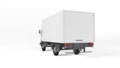 Mockup of truck on white background.