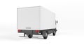 Mockup of truck on white background.