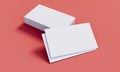 Mockup of white business cards