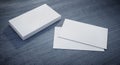 Mockup of white business cards