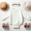 Baby Jumper Mockup For Summer Chlothing Royalty Free Stock Photo