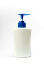 Mockup white bottle for design. White container for cosmetics isolated on a white background. Beauty and health concept