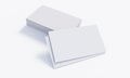 Mockup of white business cards