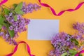 Mockup white greeting card  and envelope Royalty Free Stock Photo