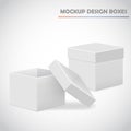 Mocup boxes vector