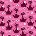 Mod cat pattern background pattern