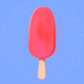 The strawberry popsicle with pink icing