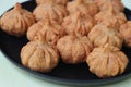 Modak- a traditional dish made during Ganpati festival in India, a sweet made with coconut, jaggery, and dry fruits stuffed